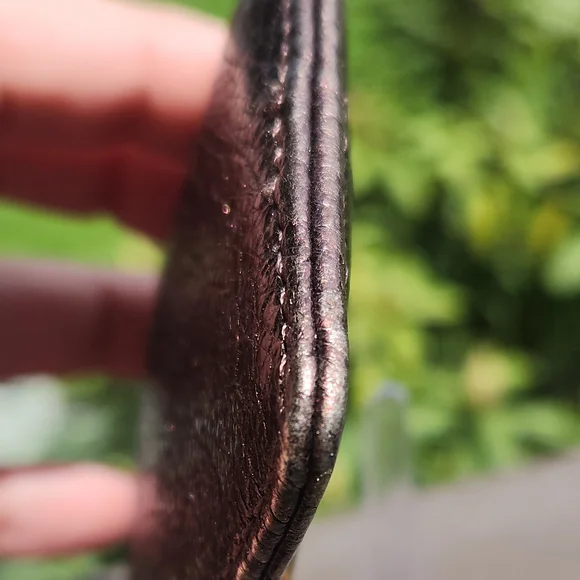 Tory Burch Metallic Brown Card Holder W/ Gold Emblem - Picture 2 of 8